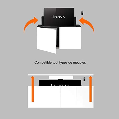 I-NOVA Support TVmotorisé pour Téléviseur 32"-70" | Silencieux | Idéal pour Salon|.memoires de Position Ultime Silence P