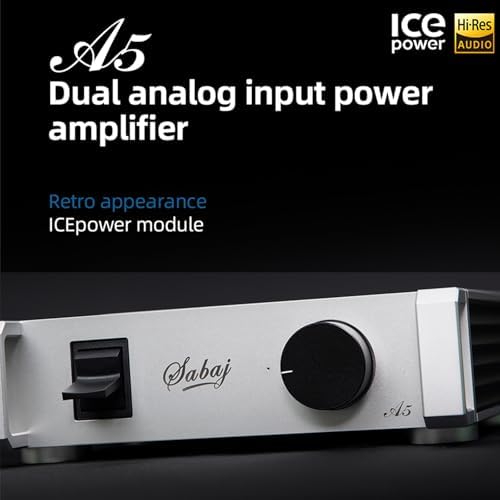 SABAJ A5 amplificateur de puissance 50 W haute puissance, module double entrée analogique rétro aspect RCA, faible disto