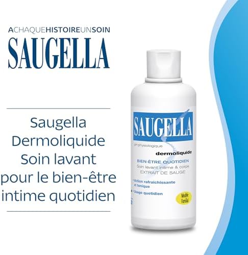 Saugella Dermoliquide Soin Lavant Hygiène Intime Daily Femmes Adultes Extraits Sauge 750ml