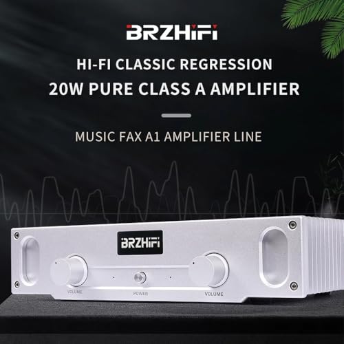 Amplificateur Audio HiFi A1S Pure Classe A Argent HiFi 20 W×2 2 Canaux Utilisé pour Musique Classique Écoute Spotement F